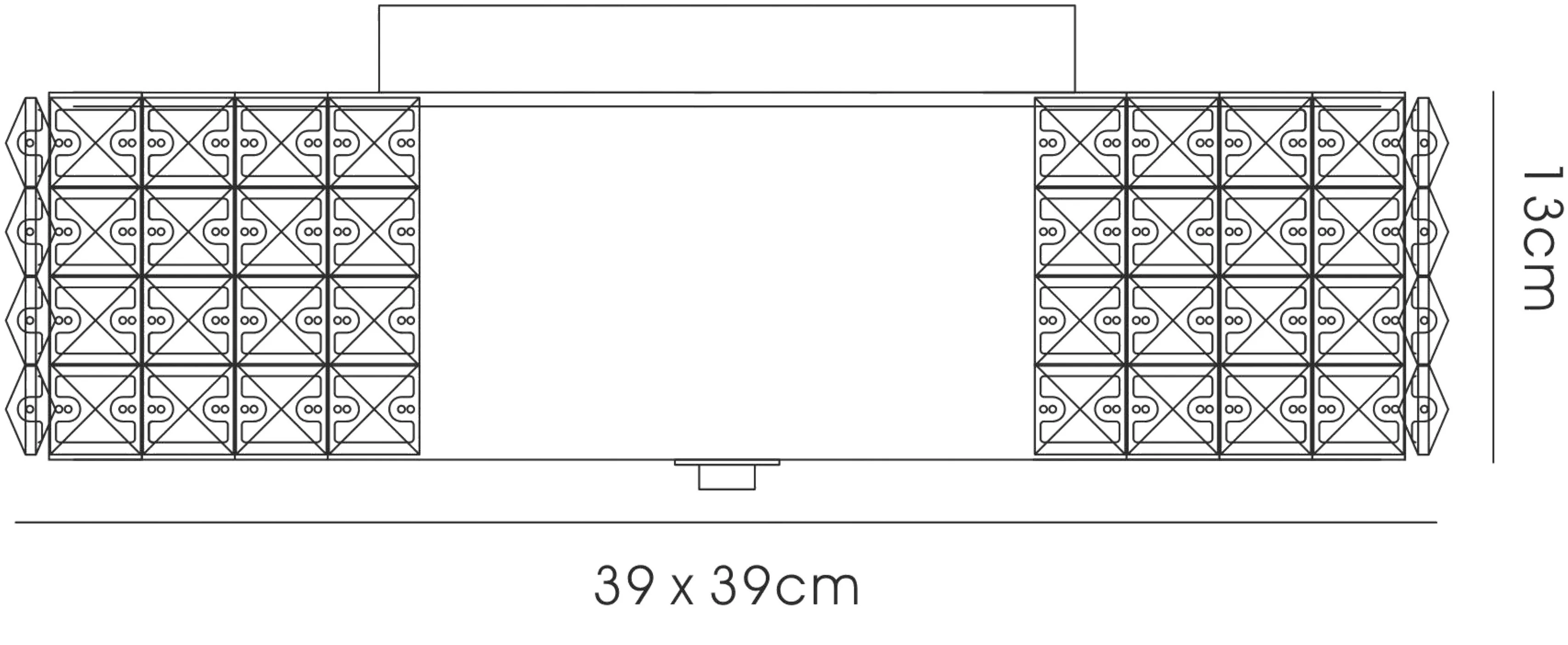Denver Crystal Ceiling Lights Diyas Ringed & Square Crystal Fittings